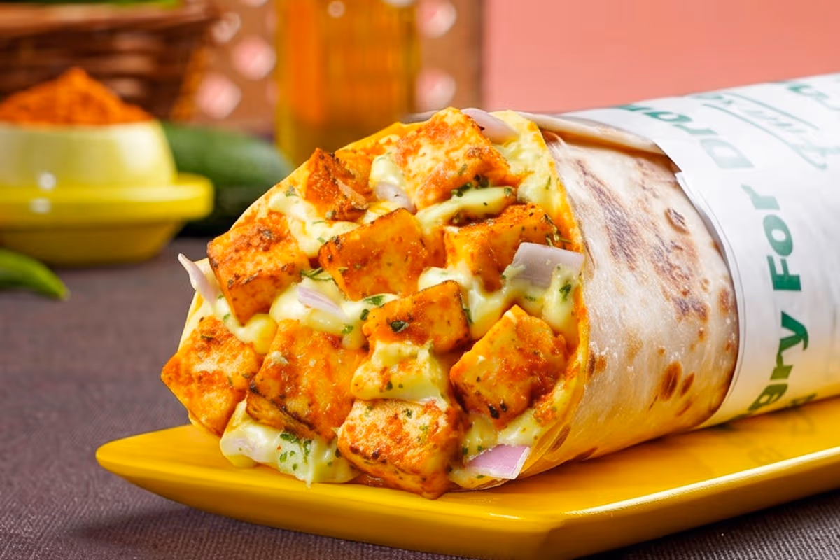 Cheese Melt Paneer Wrap
